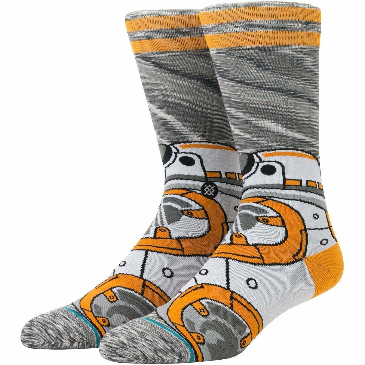 Stance Mens Star Wars BB-8 Crew Socks  -  Medium / Gray