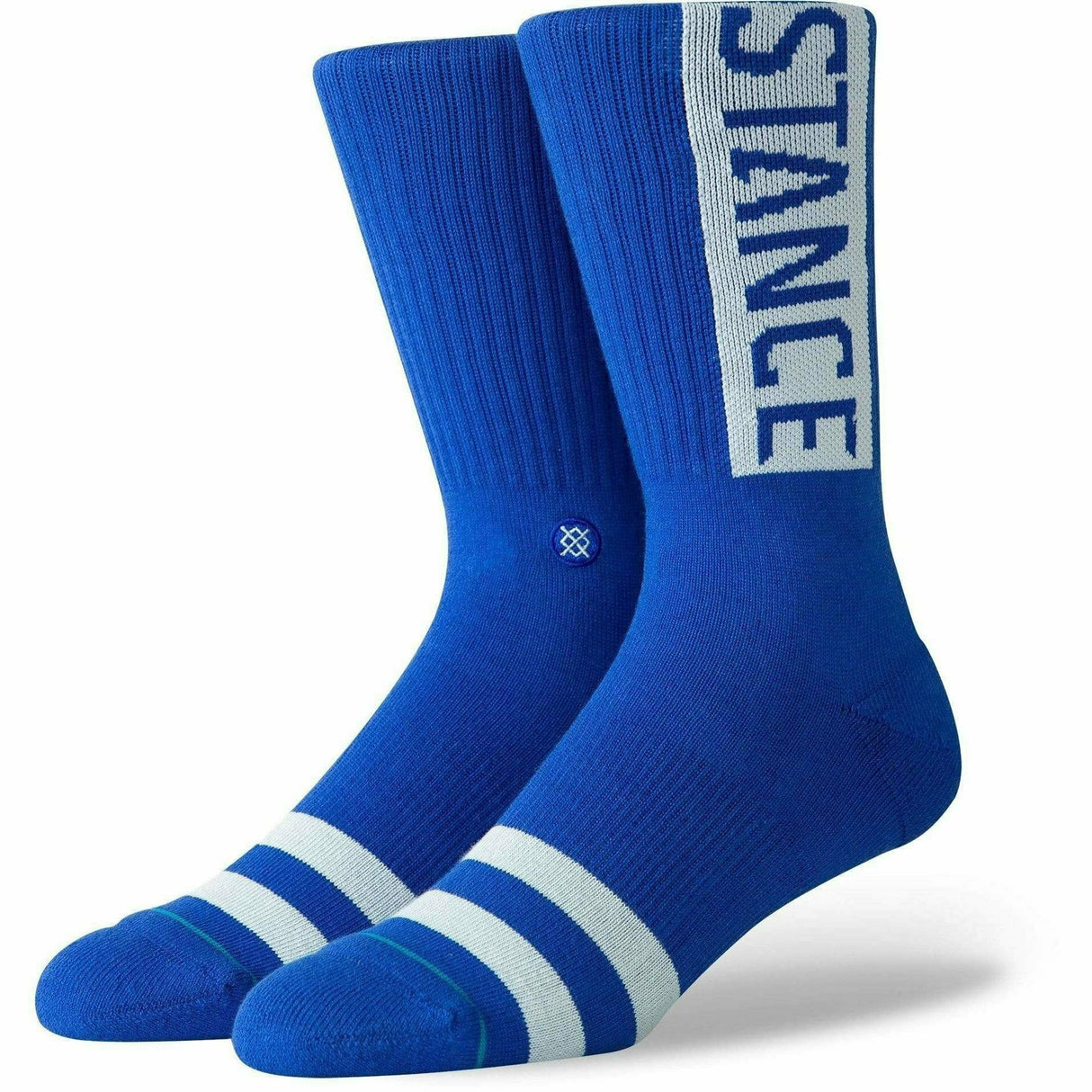 Stance Mens OG Classic Crew Socks  -  Large / Cobalt Blue