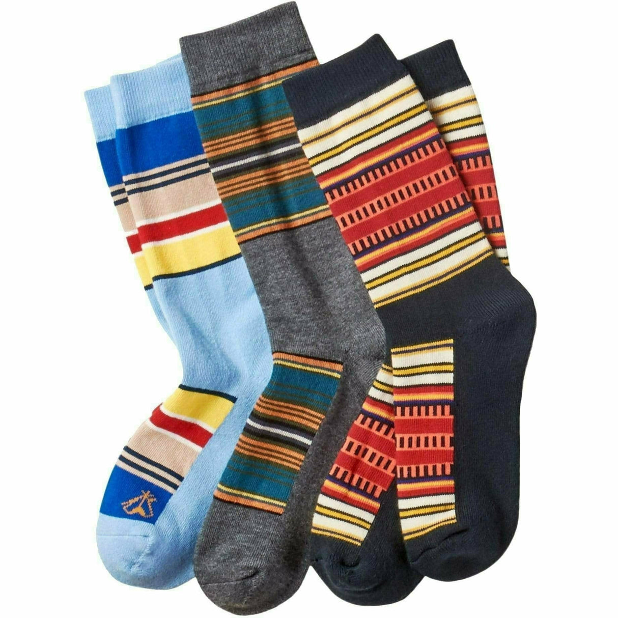 Pendleton National Park Striped Crew Socks  -  Large / Acadia/Olympic/Yosemite / 3-Pair Pack