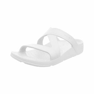 NuuSol Hailey Womens Slide Sandals  -  W6 / White Water