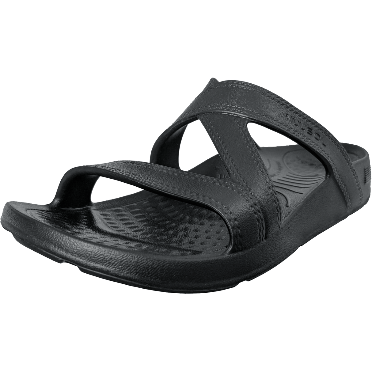NuuSol Hailey Womens Slide Sandals  -  W6 / Eclipse Black