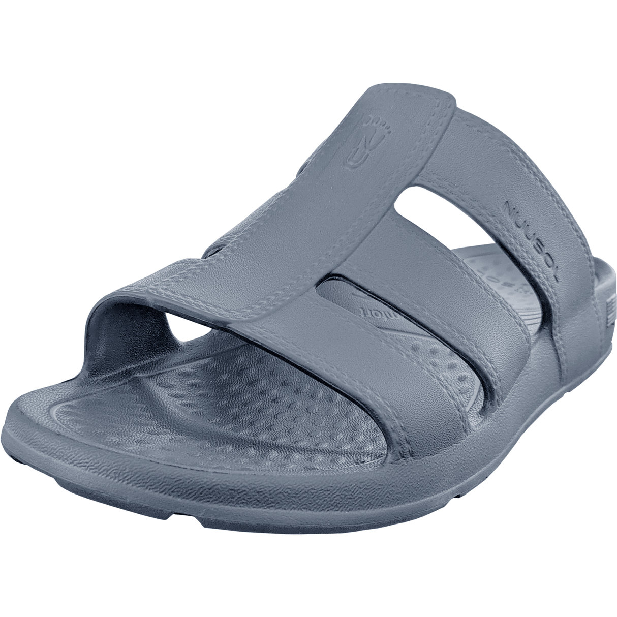 NuuSol Mens Stanley Slide Sandals  -  M8 / Granite Gray