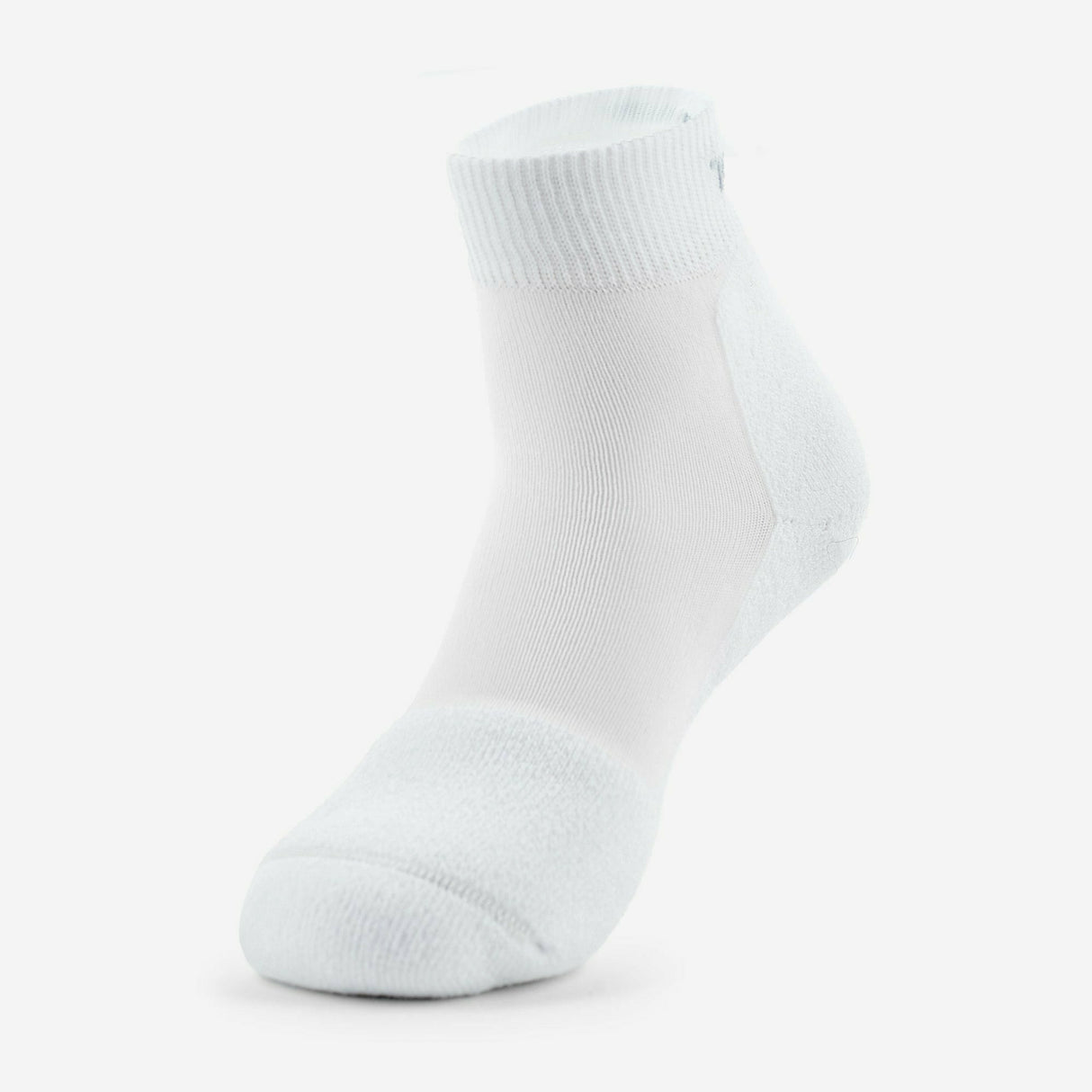 Thorlo Pickleball Light Cushion Ankle Socks  -  Large / White 1