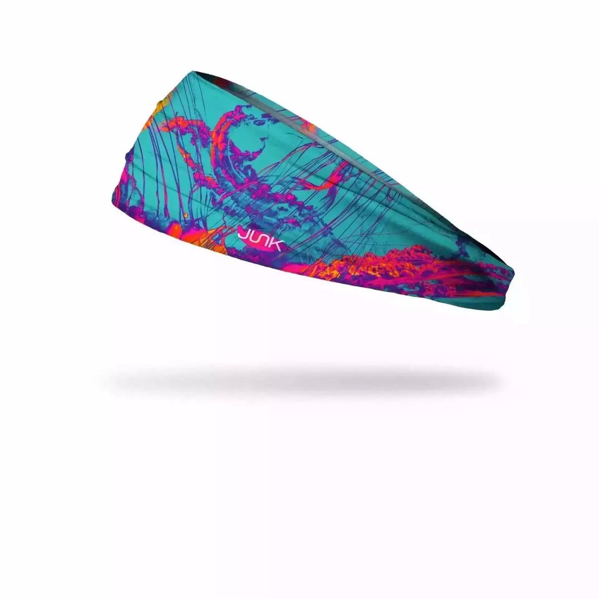 JUNK Psychedelic Smack Headband  -  One Size Fits Most / Teal