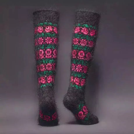 Siberia Spirit Bountiful Blossoms Under-the-Knee Socks  - 