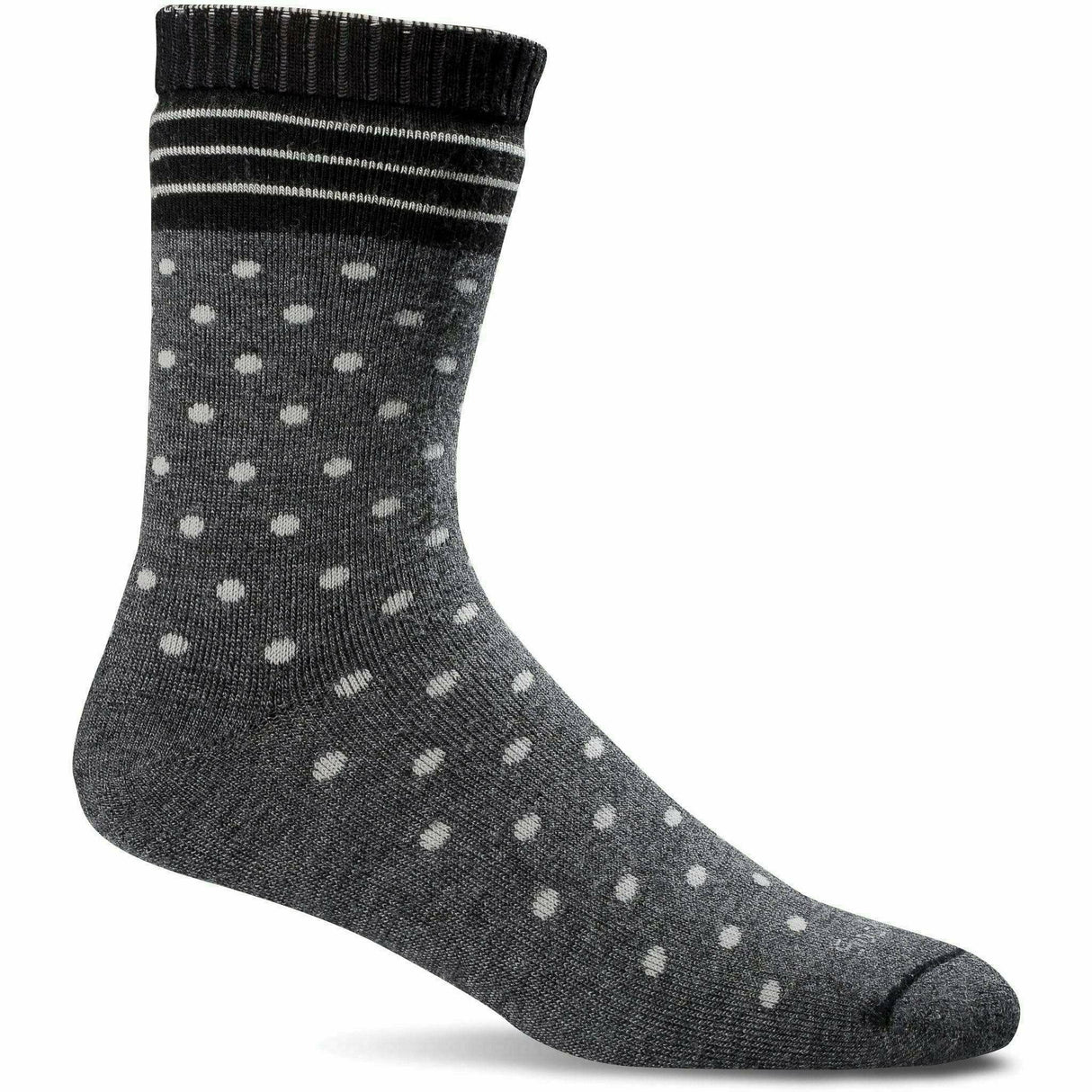Sockwell Womens Plush Relaxed Fit Crew Socks  -  Small/Medium / Charcoal