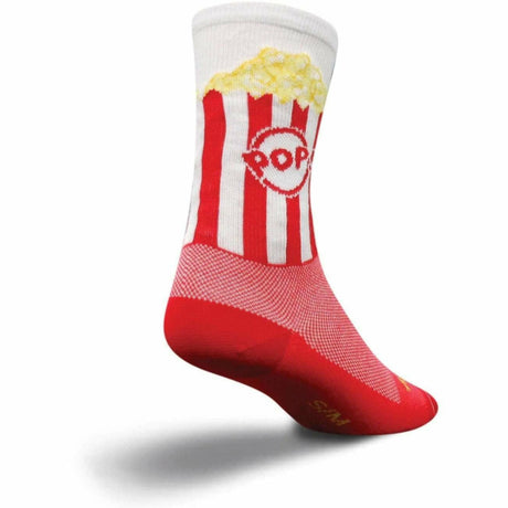SockGuy Popcorn Performance Crew Socks  -  Small/Medium