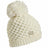 Turtle Fur Pop Up Pom Beanie  -  One Size Fits Most / White