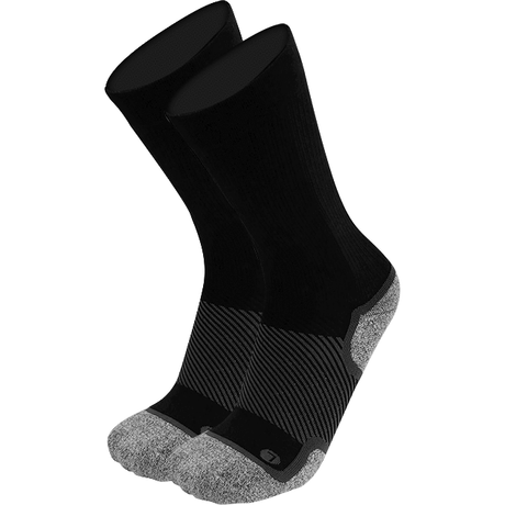 OS1st Wide Wellness Performance Crew Socks  -  Small / Black