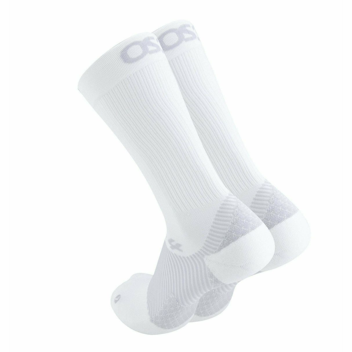OS1st Plantar Fasciitis Compression Crew Socks  -  Small / White
