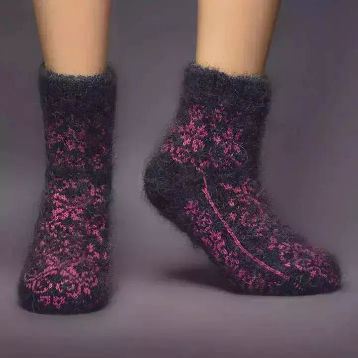 Siberia Spirit Raspberry Fantasy Low Socks  -  Small / Raspberry Fantasy