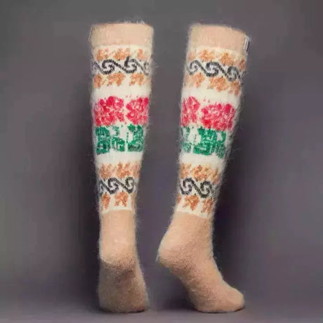 Siberia Spirit Rose Bouquet Under-the-Knee Socks  - 