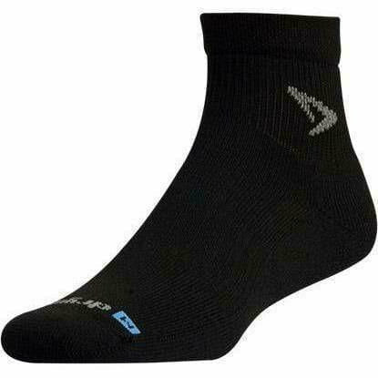 Drymax Cycle 1/4 Crew Socks  -  Small / Black