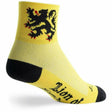SockGuy Lion Of Flanders Classic 3 Inch Crew Socks  -  Small/Medium