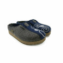 Haflinger Womens Magic Wool Clogs  -  36 / Anthrazit/Jeans