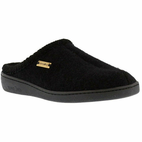 Haflinger AT Wool Slippers  -  47 / Black