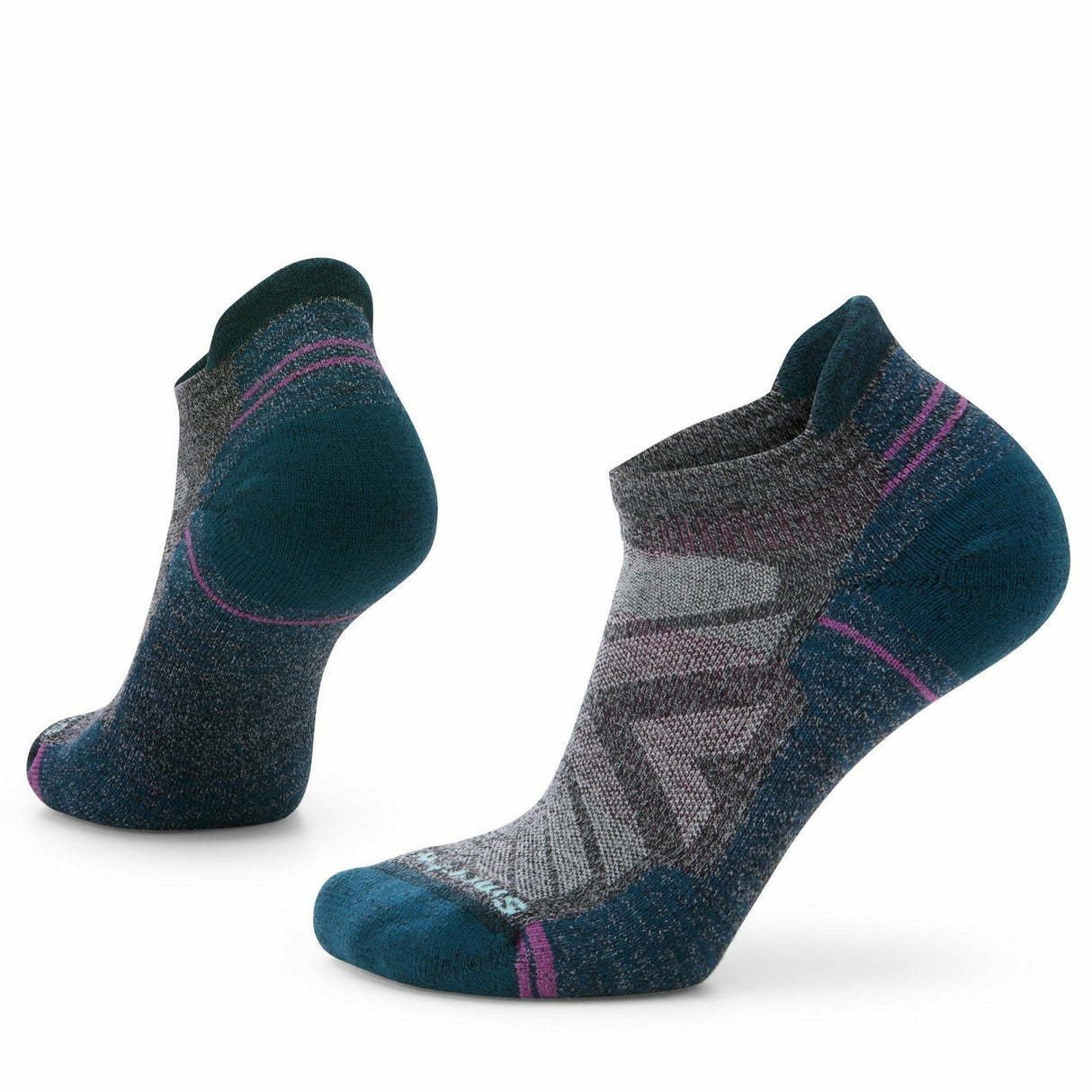 Smartwool Womens Hike Light Cushion Low Ankle Socks  -  Small / Charcoal/Light Gray