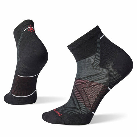 Smartwool Run Zero Cushion Ankle Socks  -  Medium / Black