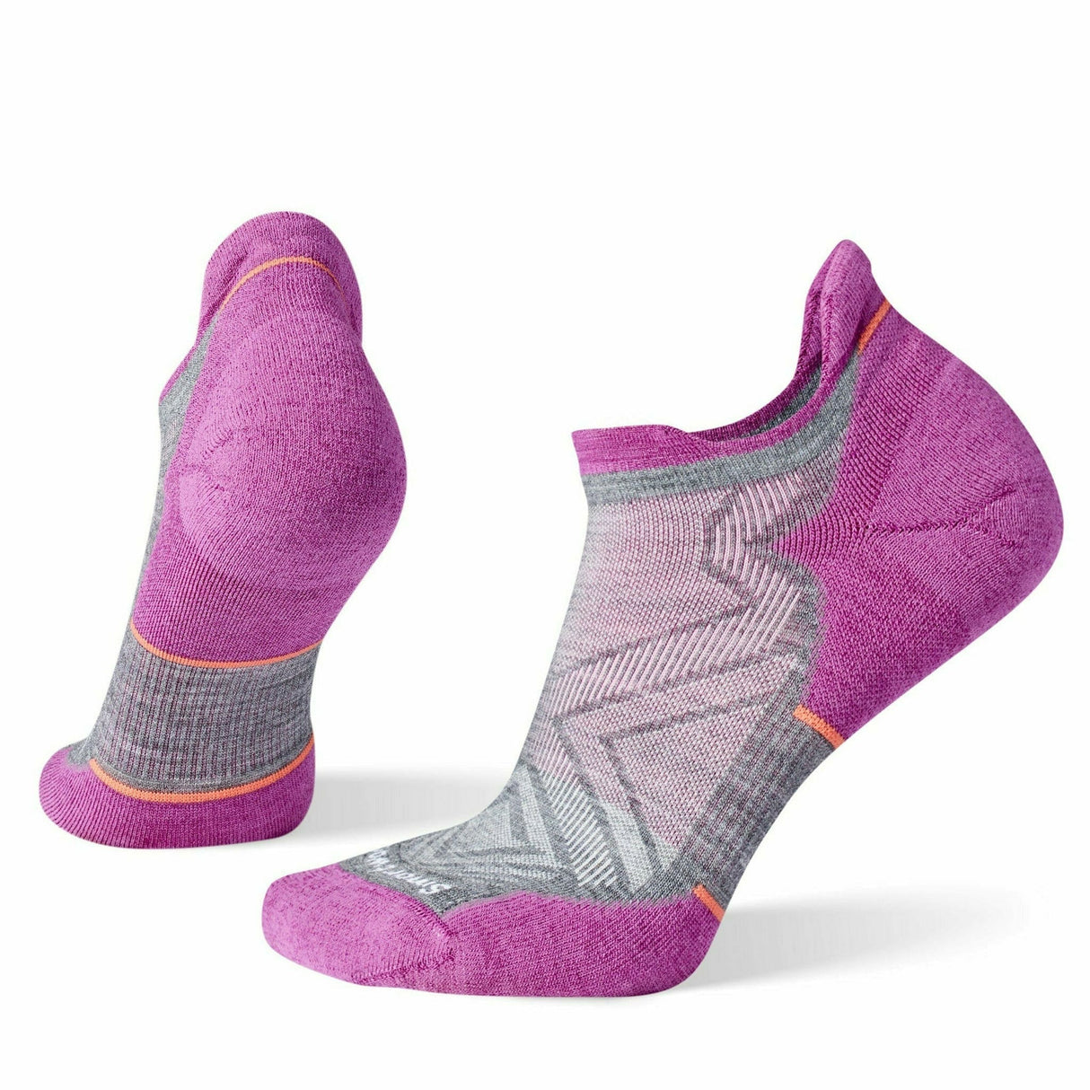 Smartwool Womens Run Targeted Cushion Low Ankle Socks  -  Small / Medium Gray
