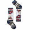 Smartwool Kids Wintersport Full Cushion Yeti Pattern Over-the-Calf Socks  -  X-Small / Alpine Blue