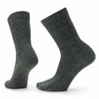 Smartwool Womens Everyday Cable Crew Socks  -  Small / Medium Gray