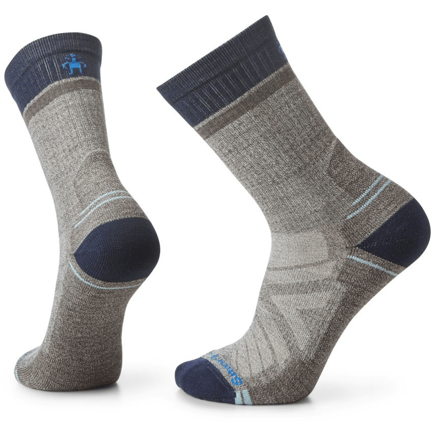 Smartwool Hike Winding Trail Light Cushion Crew Socks  -  Medium / Taupe/Natural Marl