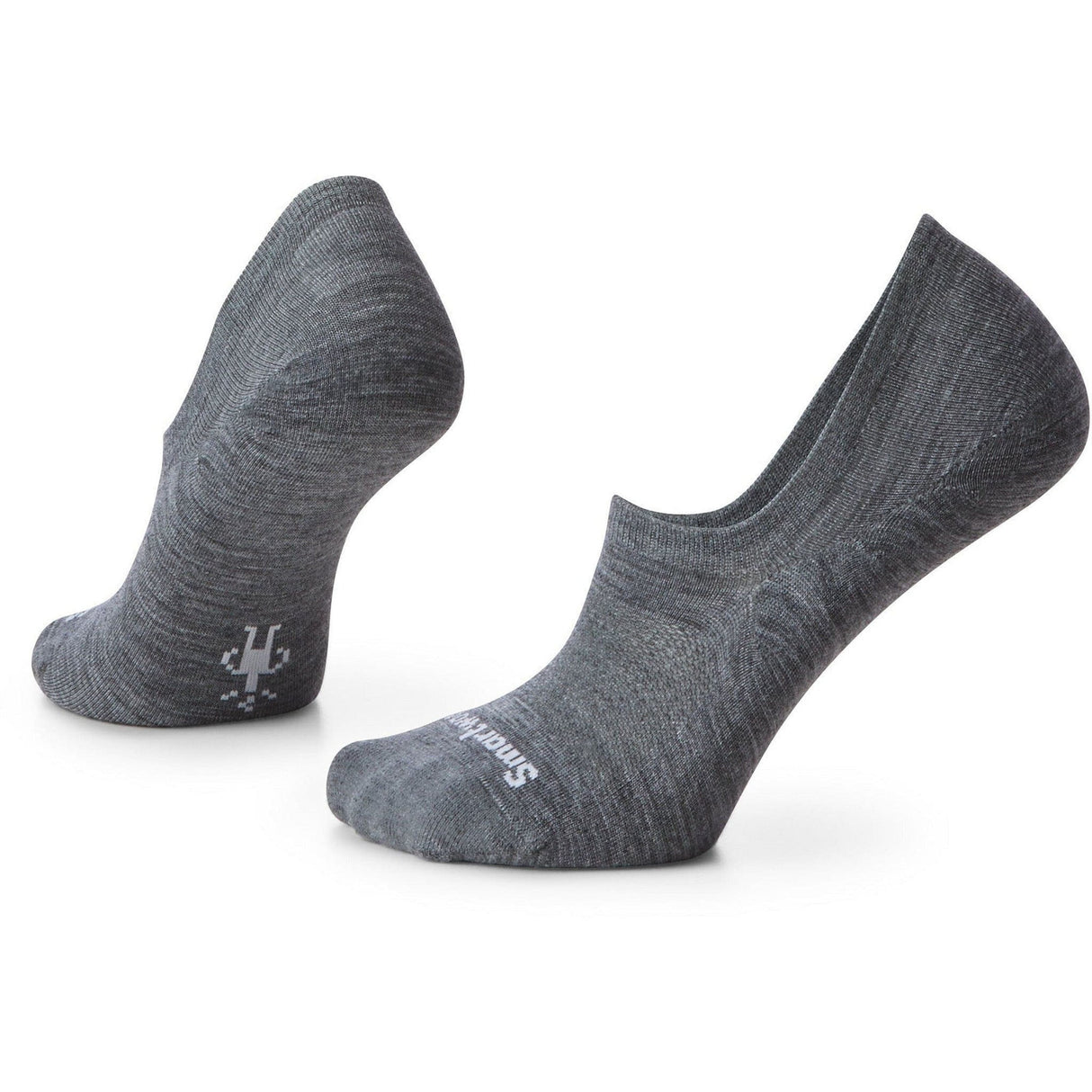 Smartwool Everyday No Show Zero Cushion Socks  -  Small / Medium Gray