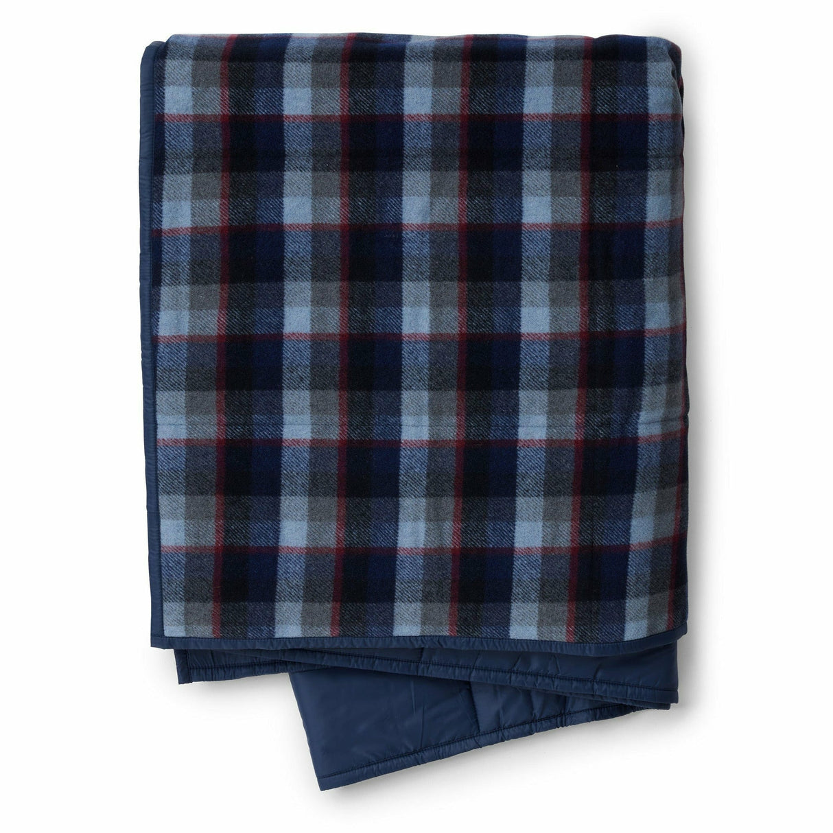 Smartwool Anchor Line Blanket  -  One Size Fits Most / Medium Gray Plaid