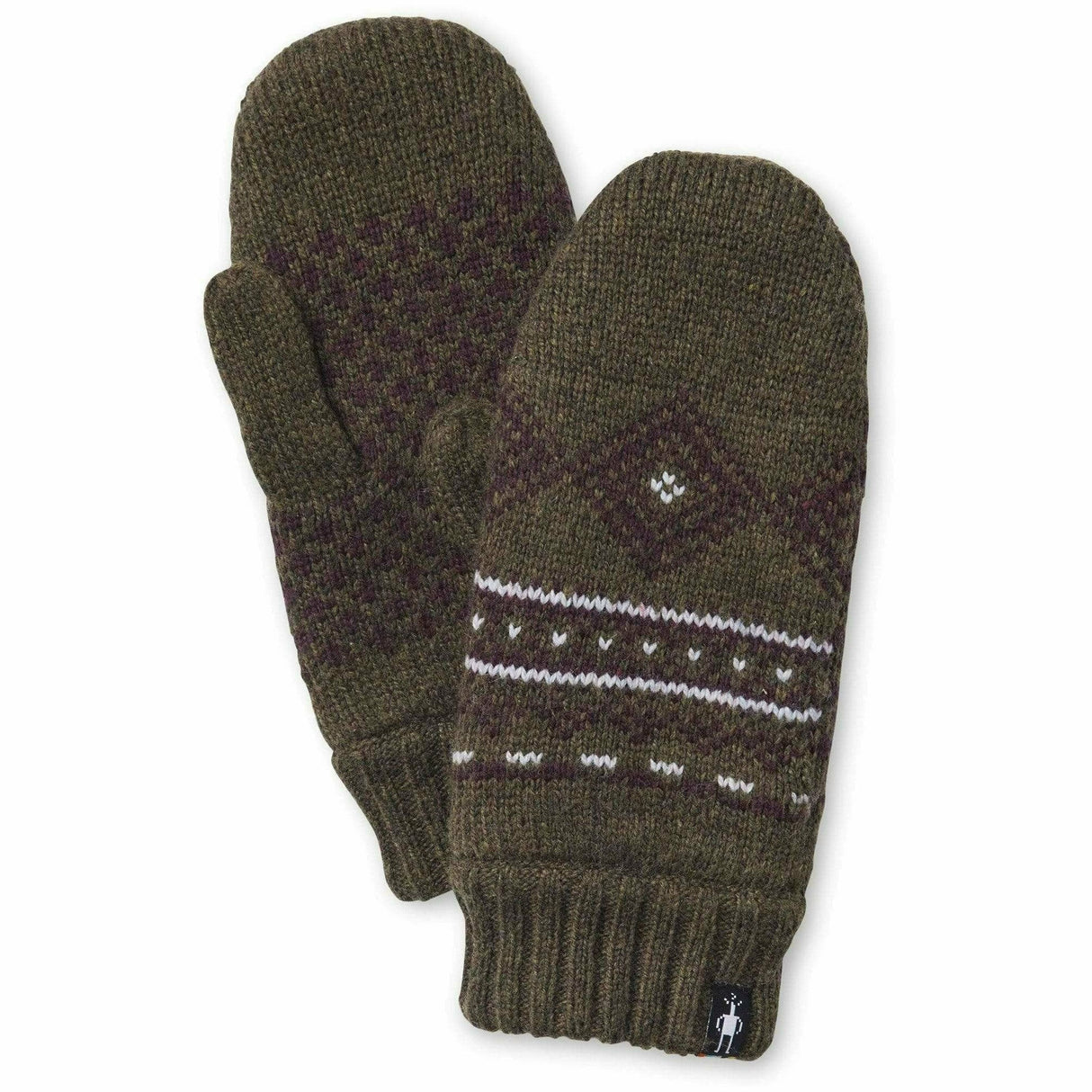Smartwool Hudson Trail Nordic Mittens  -  One Size Fits Most / Military Olive