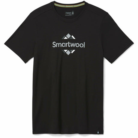 Smartwool Mens Merino Sport 150 Smartwool Logo Graphic Tee  -  Large / Black
