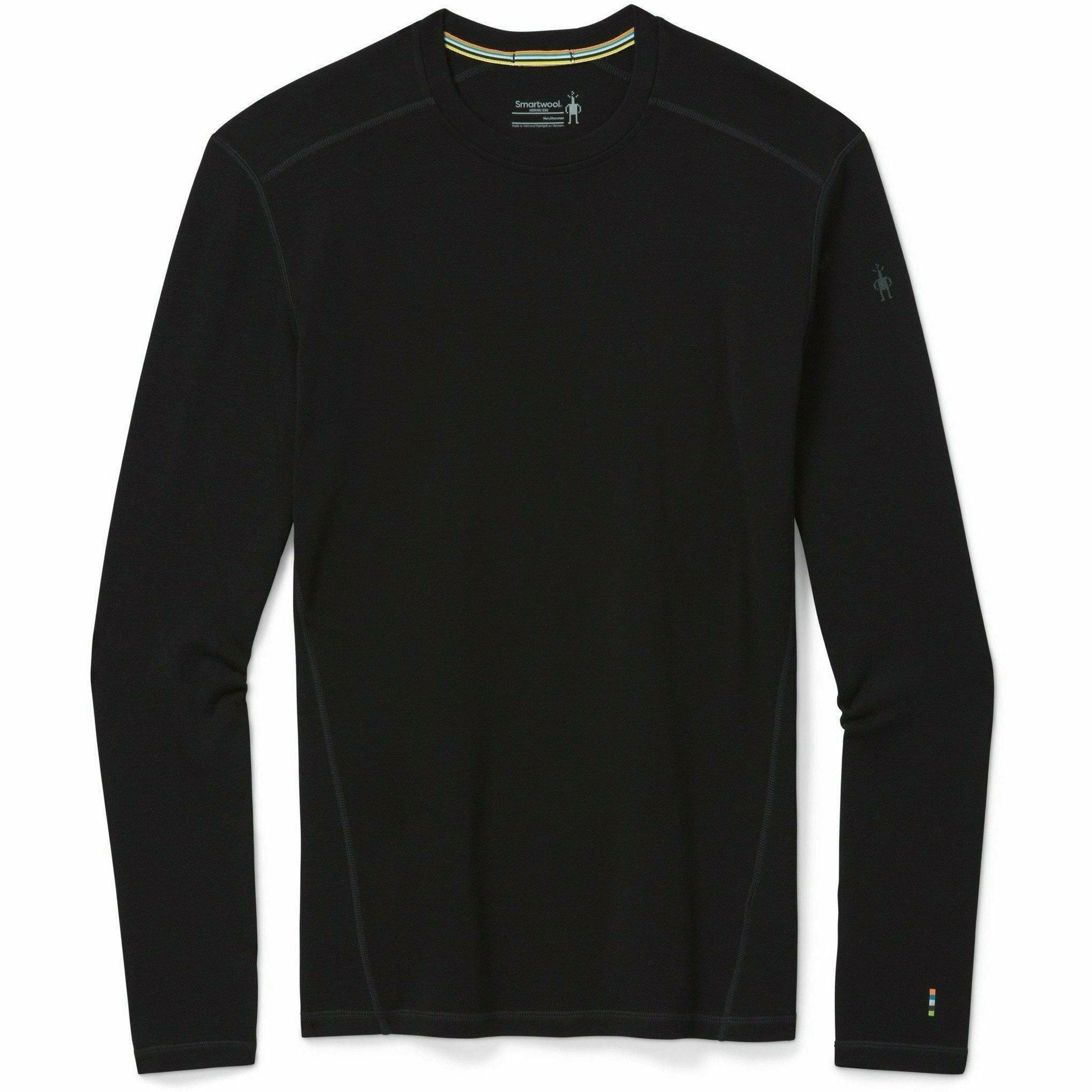 Smartwool Mens Classic Thermal Merino Base Layer Crew  -  X-Small / Black