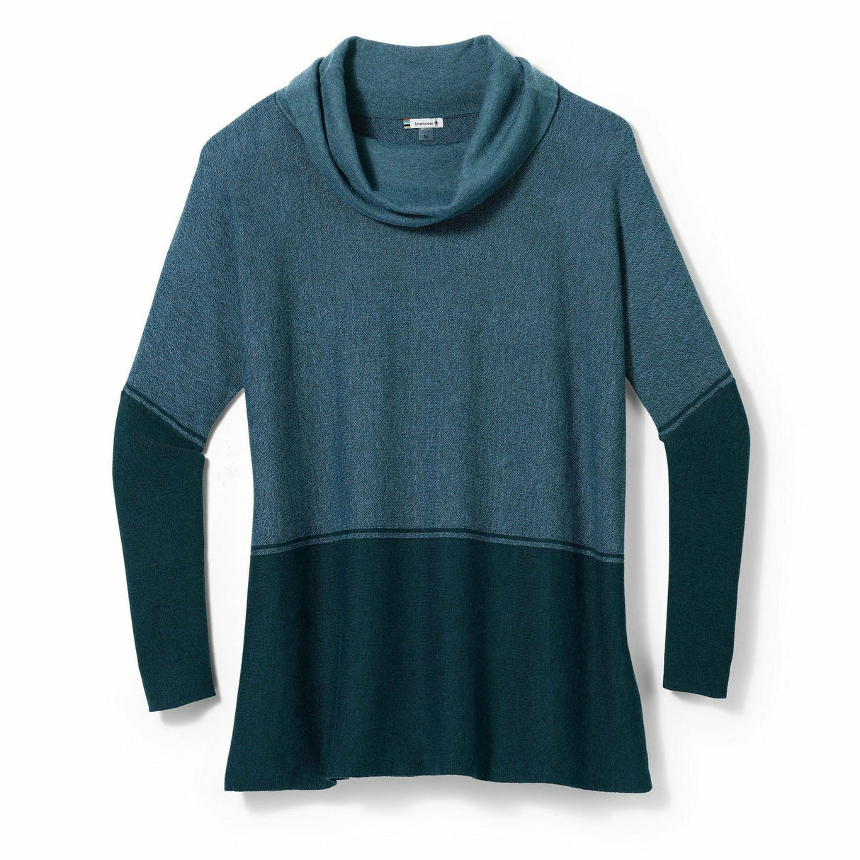Smartwool Womens Edgewood Poncho Sweater  -  X-Small / Mist Blue/Twilight Blue Marl