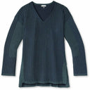 Smartwool Womens Shadow Pine V-Neck Rib Sweater - Clearance  -  Small / Twilight Blue Heather