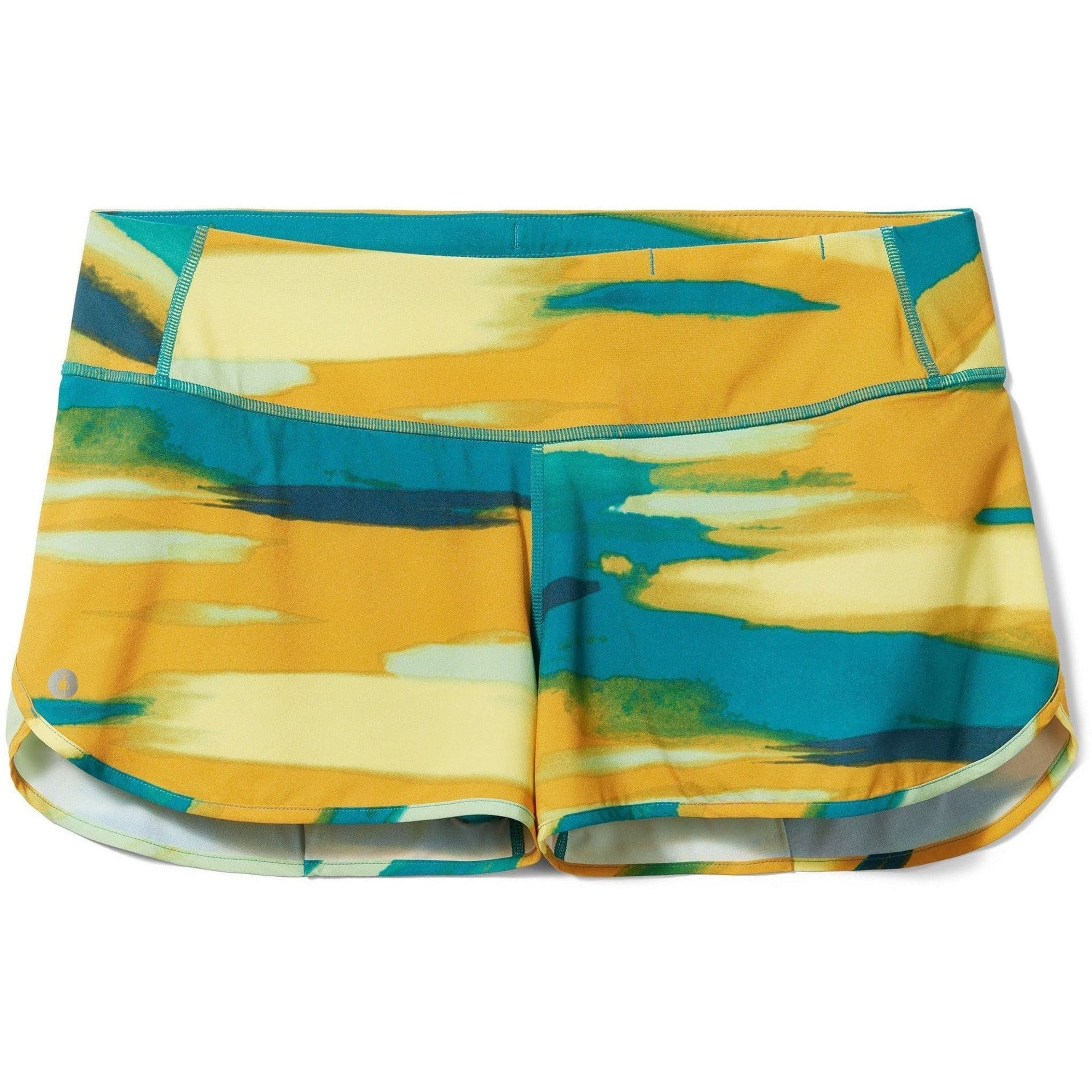 Smartwool Womens Active Lined Shorts - Clearance  -  X-Small / Deep Lake Horizon Print