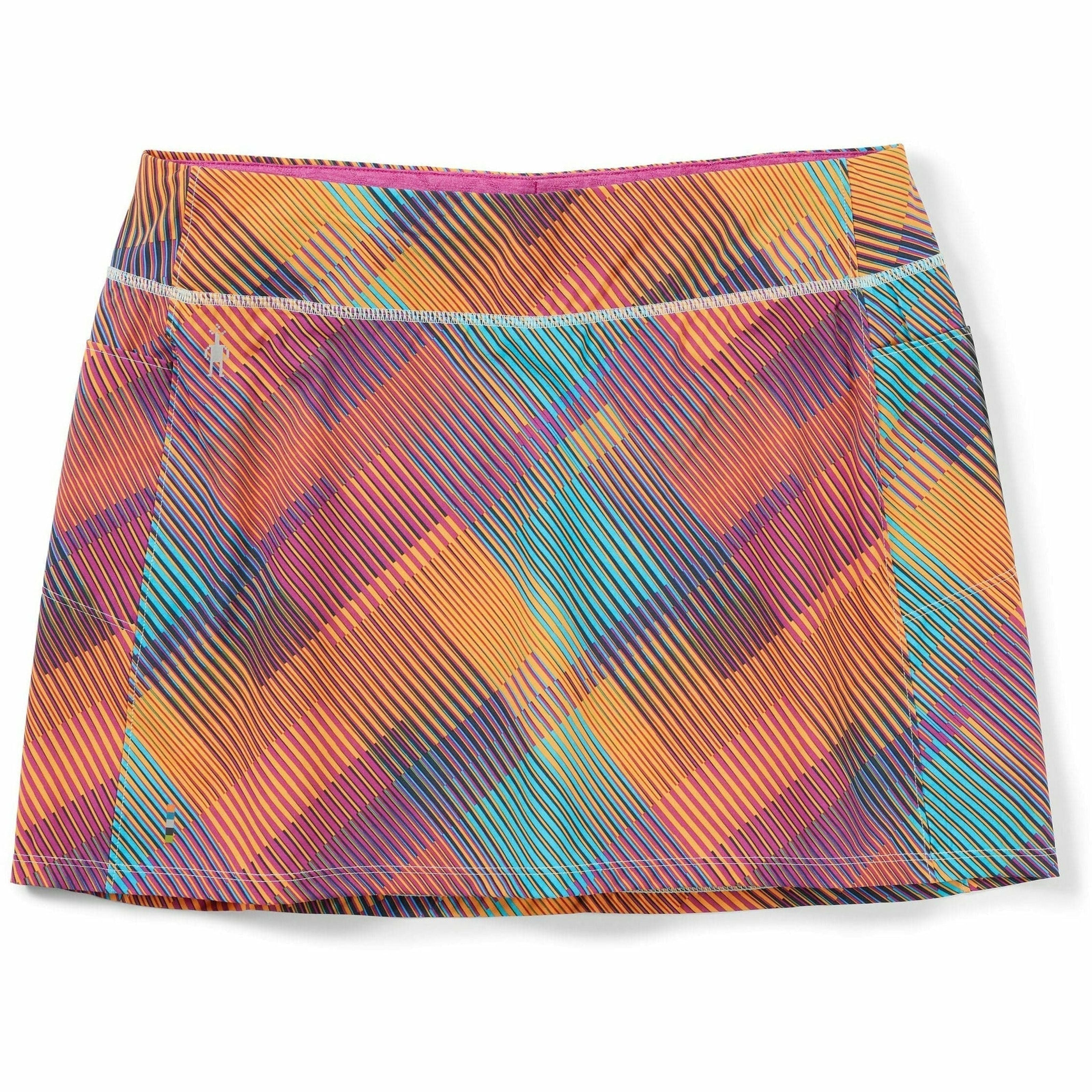 Smartwool Womens Active Lined Skirt - Clearance  -  Large / Festive Fuchsia Mountain Plaid Print