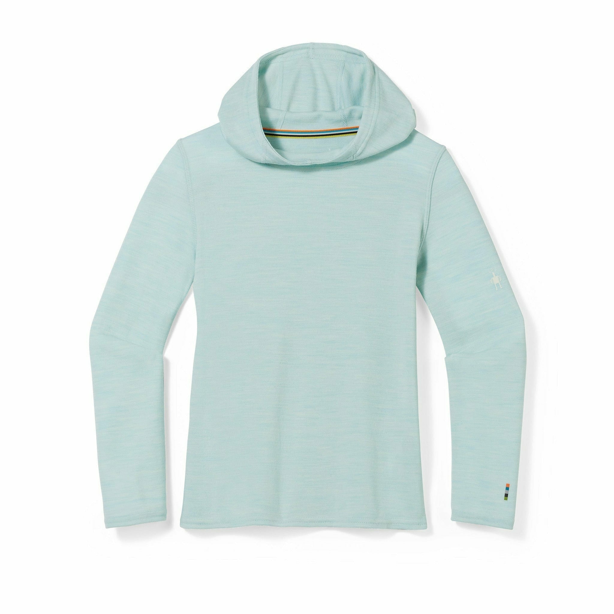 Smartwool Kids Classic Thermal Merino Base Layer Hoodie - Clearance  -  X-Large / Bleached Aqua Heather