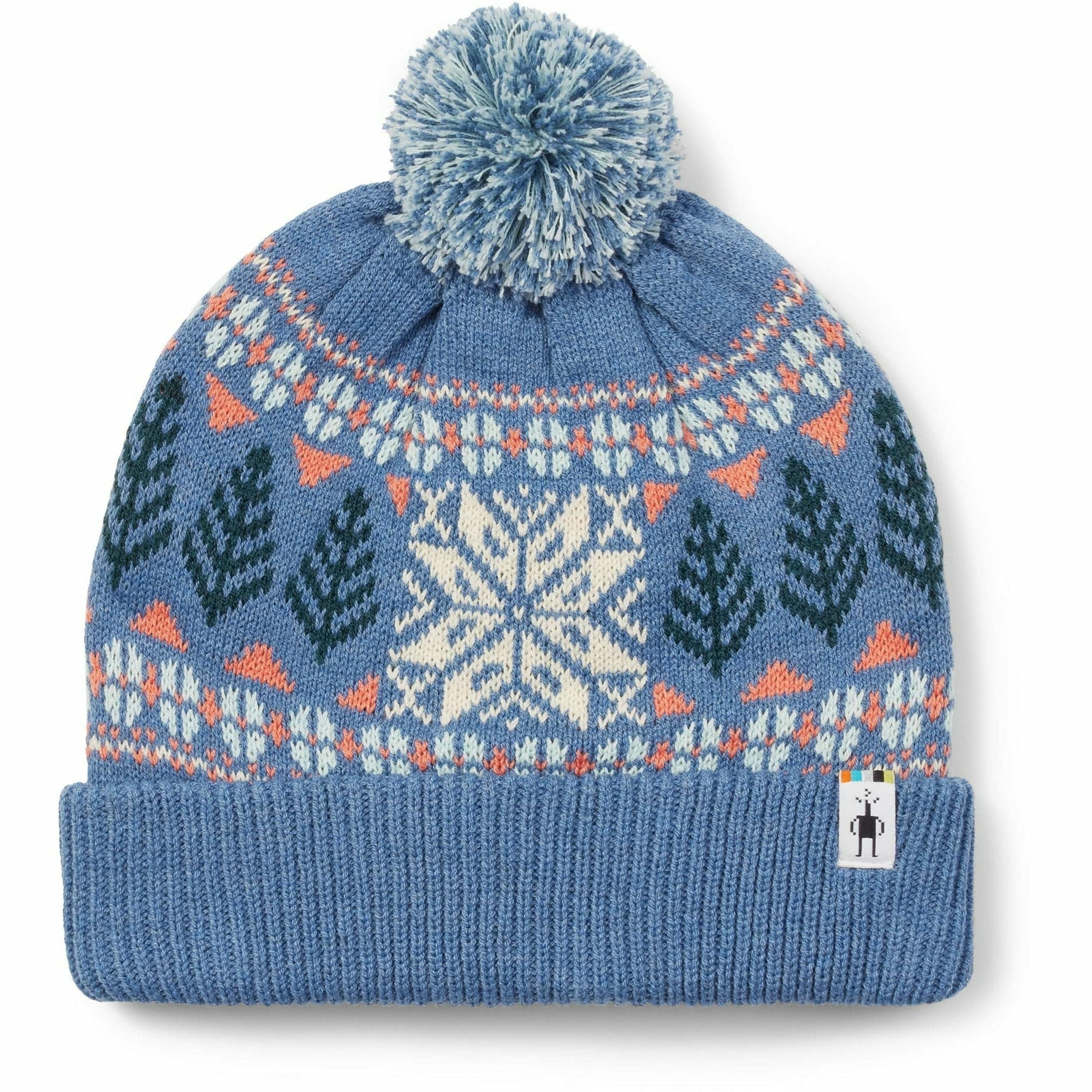 Smartwool Fairisle Snowflake Beanie - Clearance  -  One Size Fits Most / Blue Horizon Heather