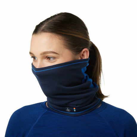 Smartwool Thermal Merino Colorblock Neck Gaiter  -  One Size Fits Most / Laguna Blue Heather