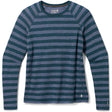 Smartwool Womens Classic Thermal Merino Base Layer Pattern Crew Plus - Clearance  -  1X / Ultra Violet Stripe