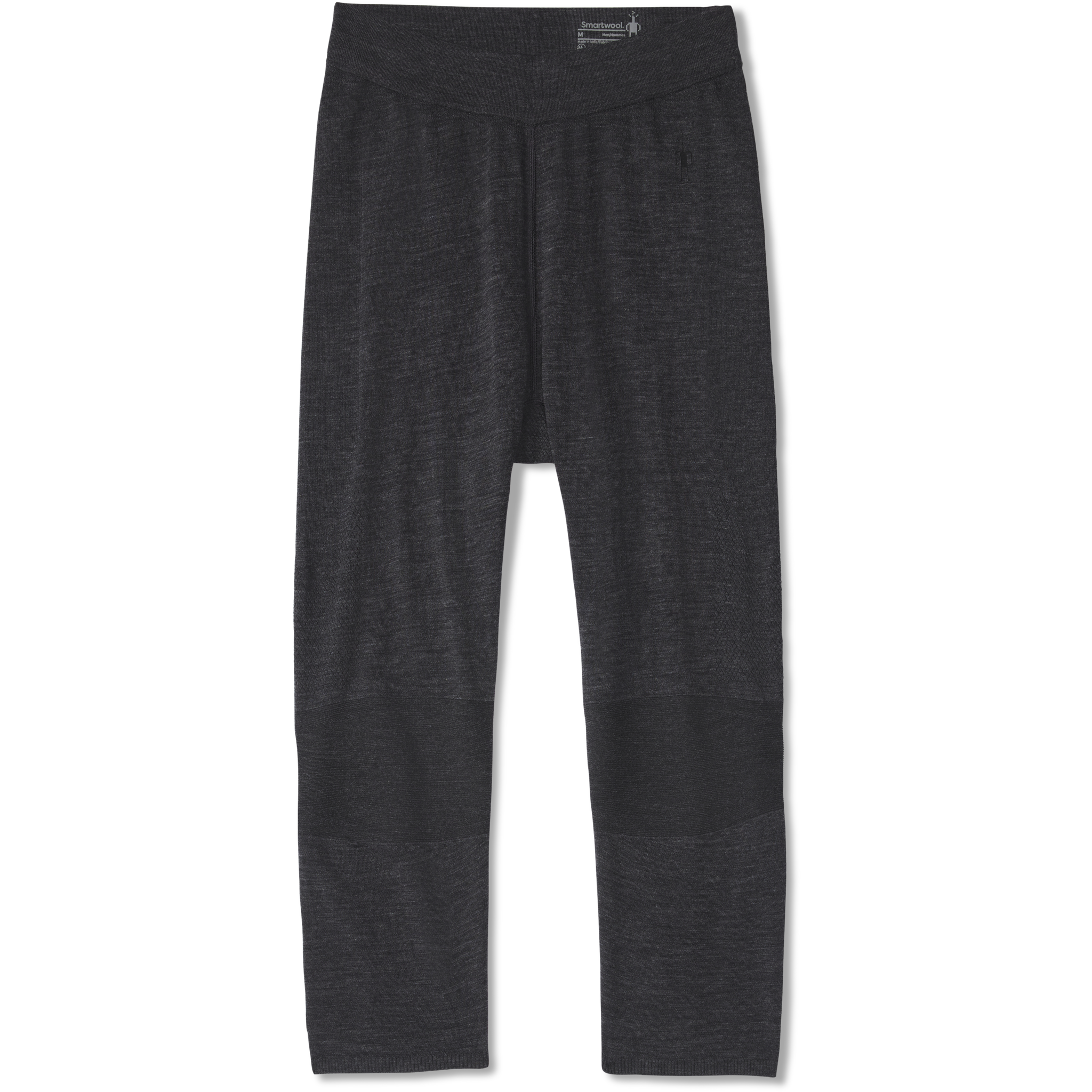 Smartwool Mens Intraknit Thermal Merino Base Layer 3/4 Bottoms  -  Small / Charcoal Heather/Black