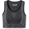 Smartwool Womens Intraknit Racerback Bra  -  X-Small / Black Heather