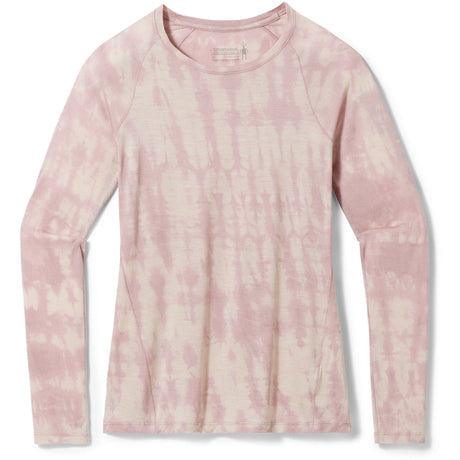 Smartwool Womens Classic All-Season Merino Plant-Based Dye Base Layer Long-Sleeve  -  X-Small / Light Copper Tie Dye