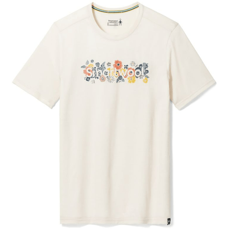 Smartwool Floral Meadow Graphic Short-Sleeve Tee  -  X-Small / Almond Heather