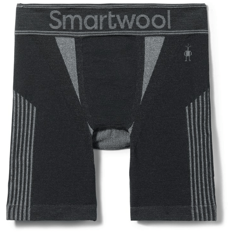 Smartwool Mens Intraknit 6" Boxer Brief  -  Medium / Black