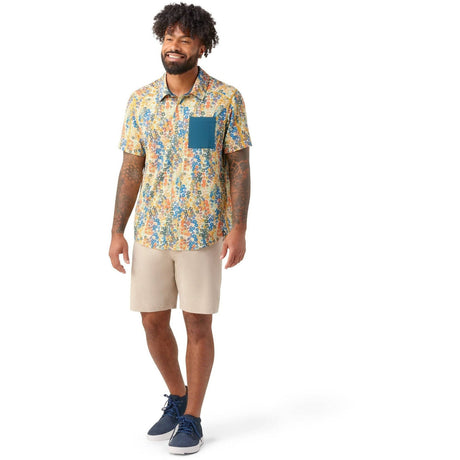 Smartwool Mens Printed Short-Sleeve Button Down  - 