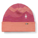 Smartwool Kids Merino 250 Reversible Pattern Cuffed Beanie - Clearance  -  Large/X-Large / Sunset Coral Mountain Scape