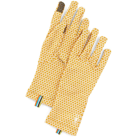 Smartwool Merino 250 Pattern Gloves  -  X-Small / Honey Gold Dot