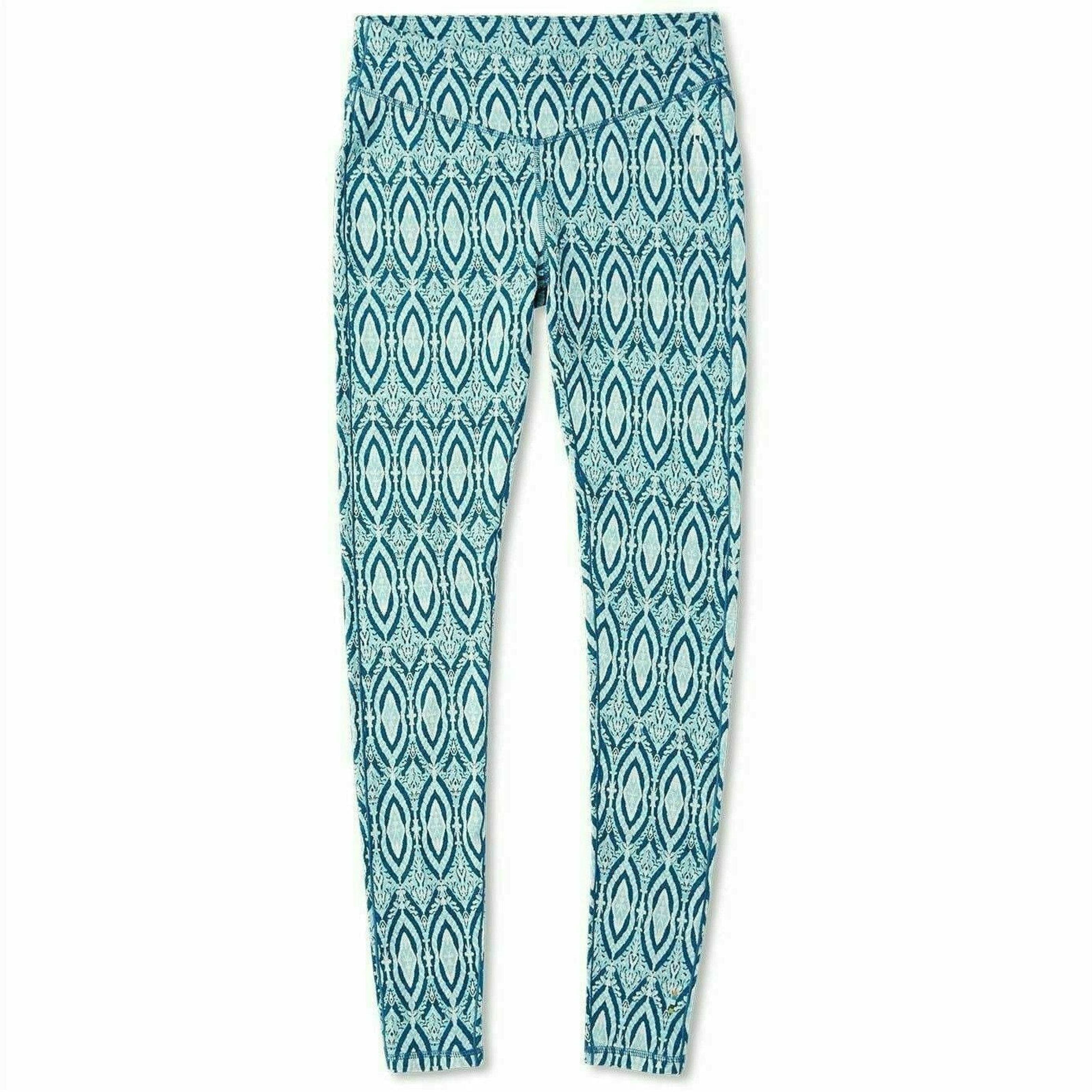 Smartwool Womens Merino 250 Base Layer Pattern Bottoms - Clearance  -  X-Small / Nile Blue Medallion