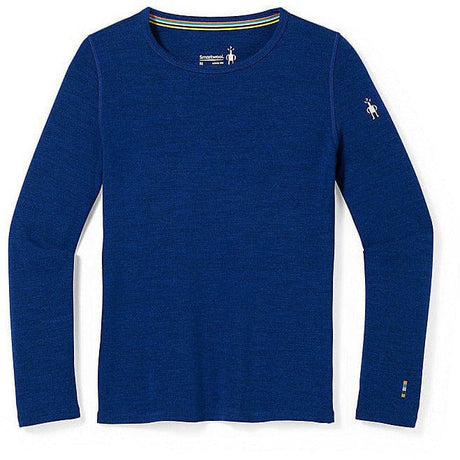 Smartwool Kids Classic Thermal Merino Base Layer Crew  -  XX-Small / Blueberry Hill Heather