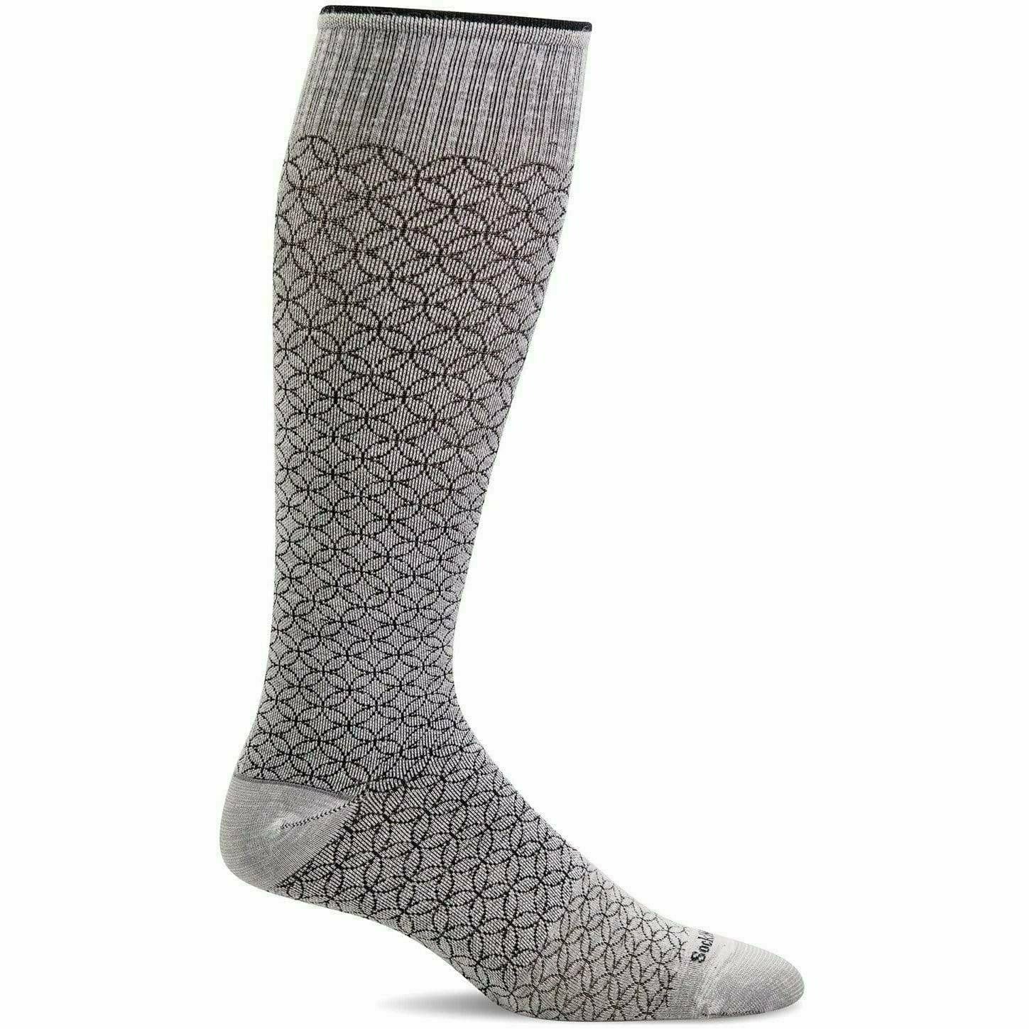 Sockwell Womens Featherweight Fancy Moderate Compression Socks  -  Small/Medium / Natural